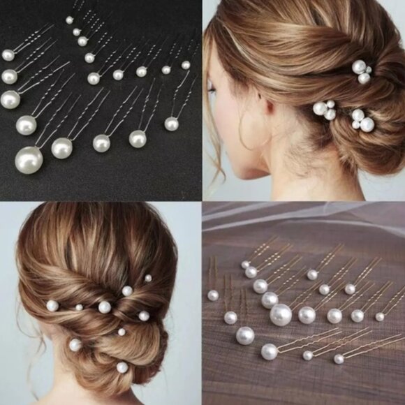 ✨ 18-Piece Pearl Hair Pin Set – Brand New ✨ - Picture 3 of 4